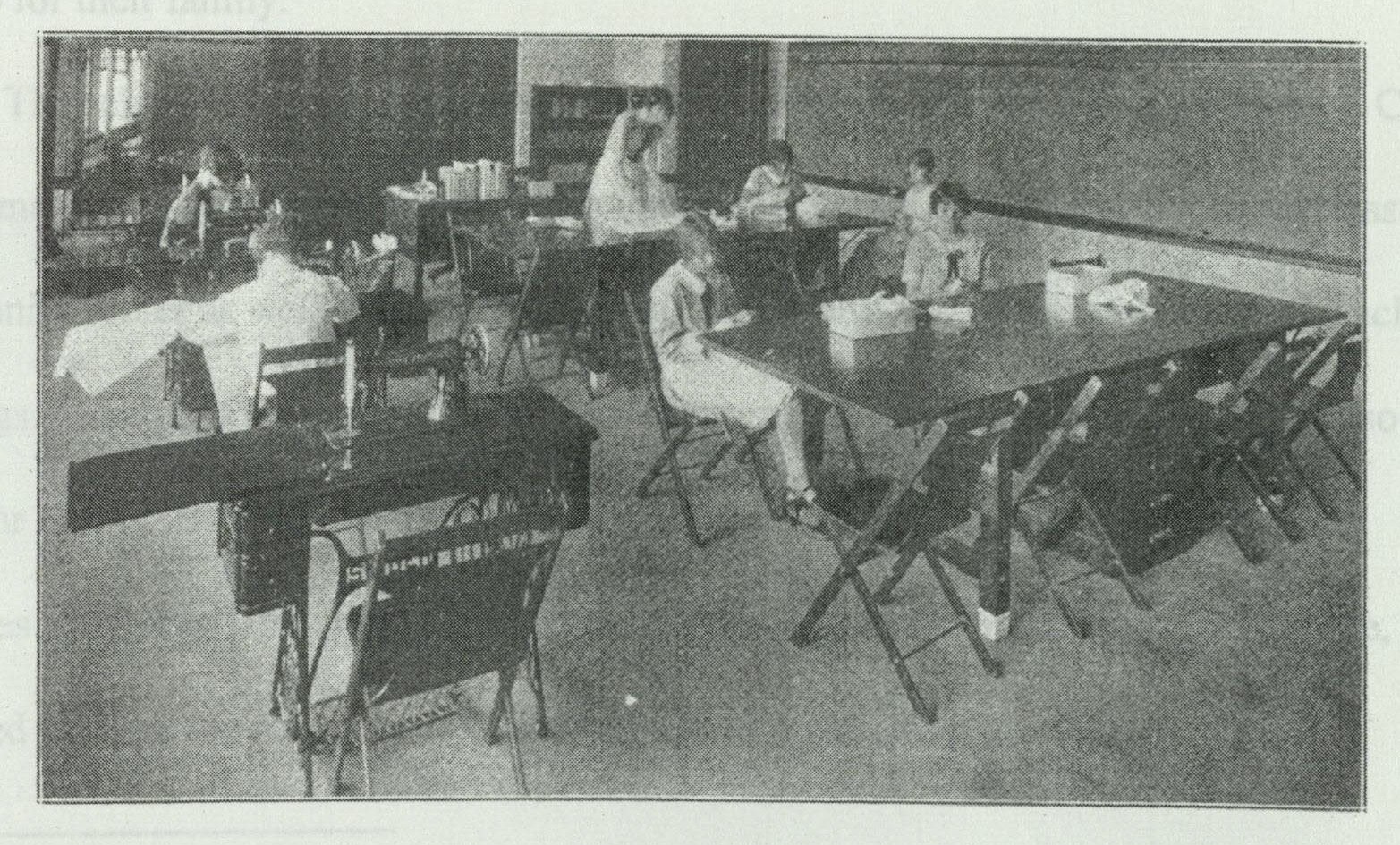 Sewing laboratory at the school
