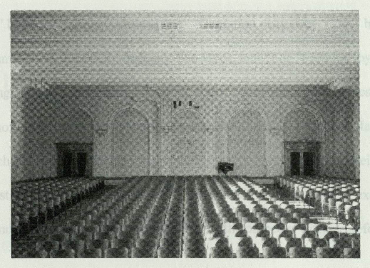 Rear of the auditorium showing balcony