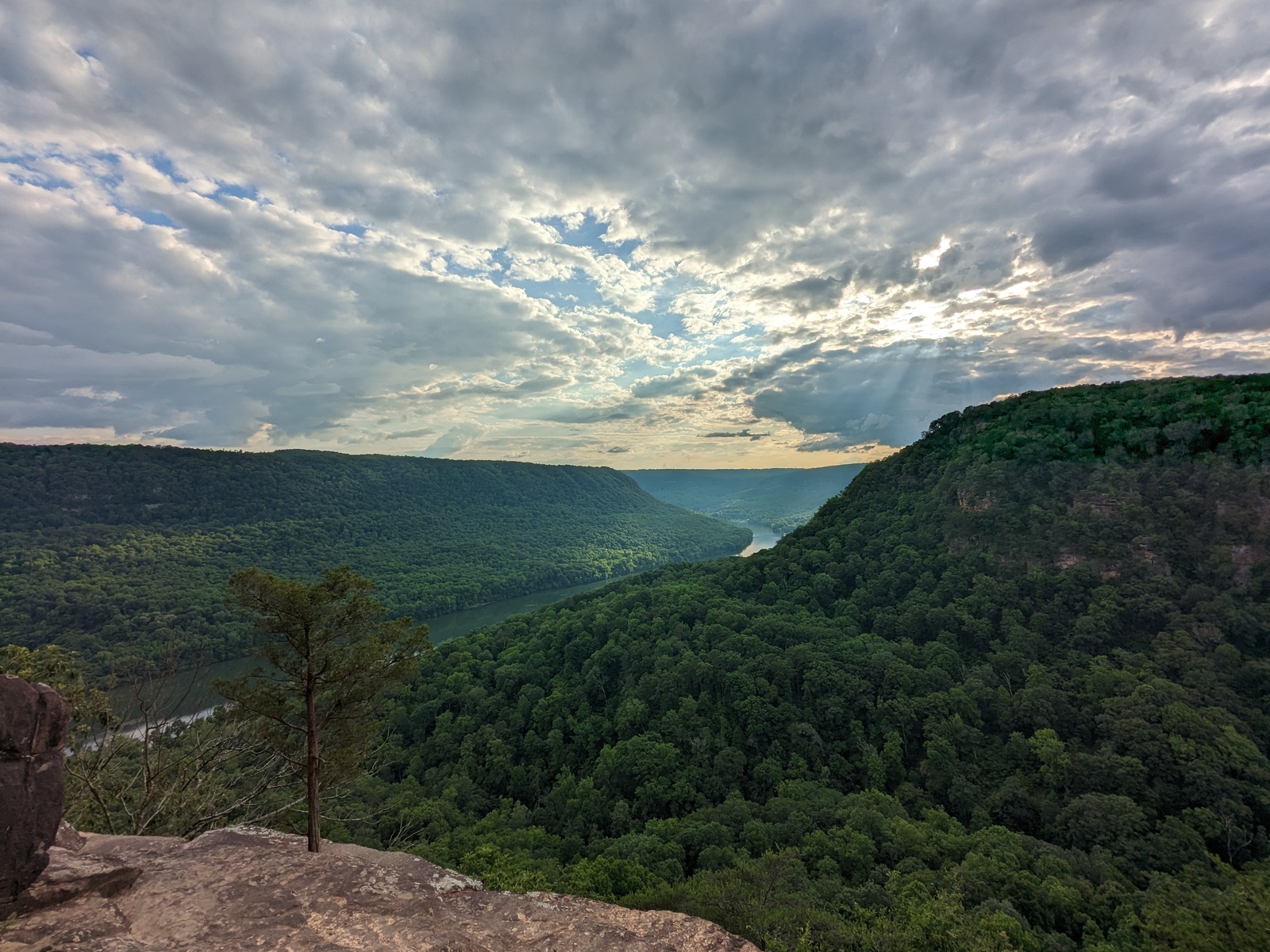 Tennessee River Gorge from Julia Falls Outlook, 2023 (alternate view)